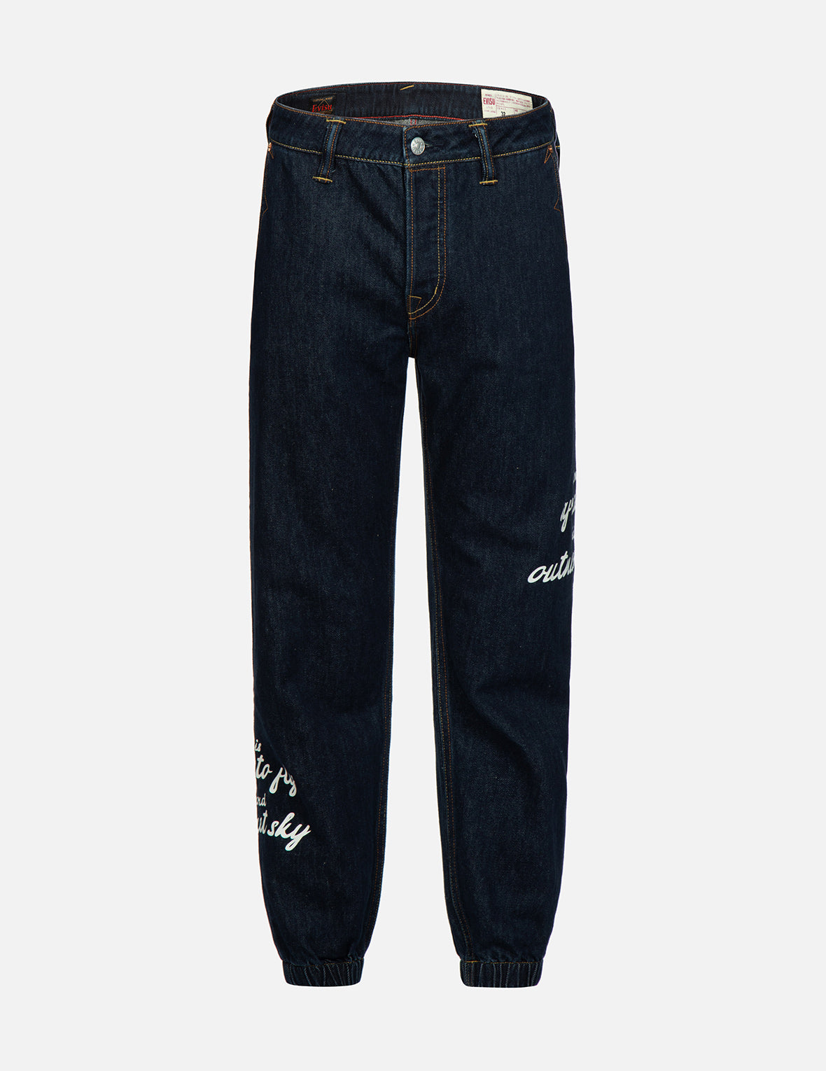 Slogan and Seagull Print Regular-Fit Jogger Pants